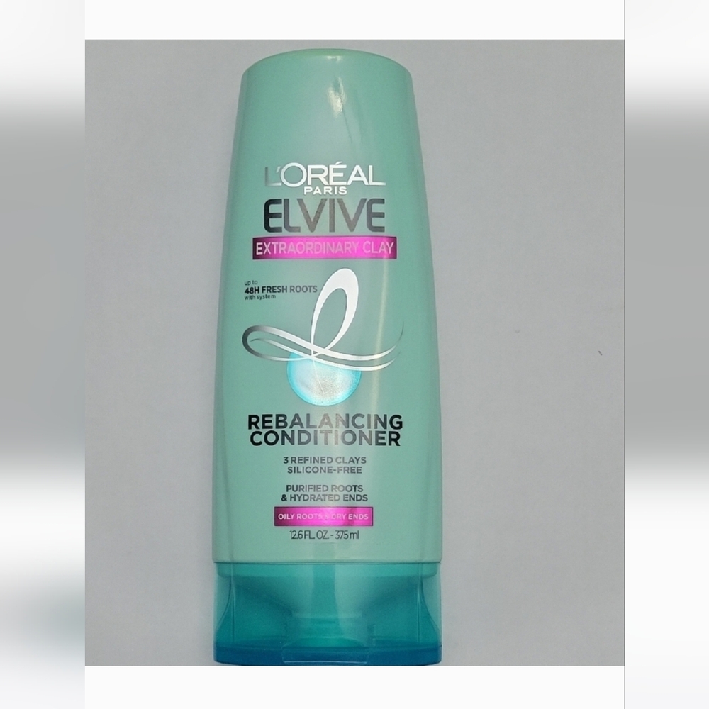 2 PACK L'Oreal Elvive Rebalancing Conditioner for Oily Roots & Dry Ends 12.6Oz